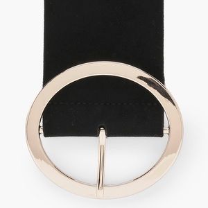 Gold Circle Suede Belt